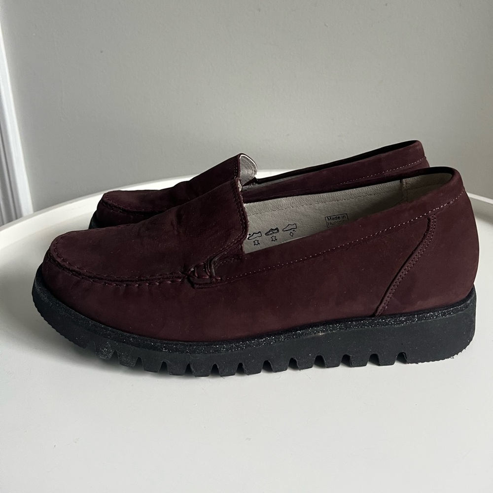 Waldlaufer Habea Loafers Women’s Chocolate Brown Nubuck Leather US Size 8
